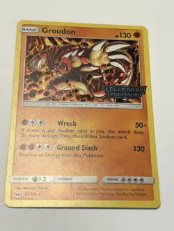 Pokemon Groudon Legendary Stamped Promo Holo Card 81/168 Lp - Image 1