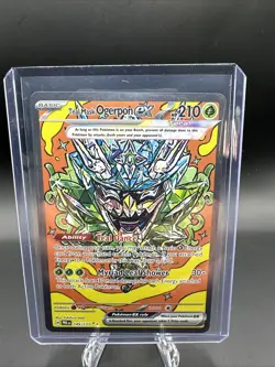 Pokemon TCG Teal Mask Ogerpon EX Prismatic Evolutions Card 145/131 Sir - Image 1
