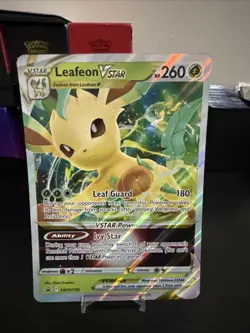 Leafeon VSTAR SWSH195 JUMBO OVERSIZED Black Star Promo Pokemon Card - Image 1