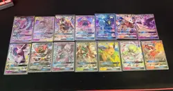 Pokemon TCG Lot of 14 of GX Ultra Rare Cards Near Mint Condition From Sun&Moon - Image 1