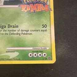 Venusaur 1/16 Pokemon Rumble Pokemon Card Holo Foil Rare Damage - Image 5