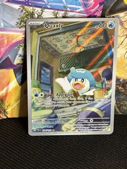 Pokemon TCG Quaxly Scarlet & Violet Paldea Evolved Holo Card 206/193 Mint NM - Image 1