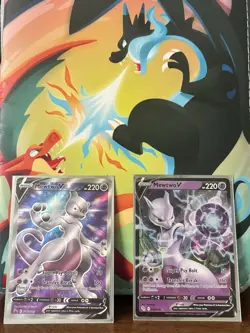 Two Mewtwo V’s 030/078 And Swsh299 Card Pokemon card - Image 1