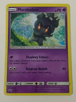 Pokemon Marshadow Sun & Moon Black Star Promo Holo LP - Plus Free Card - Image 1