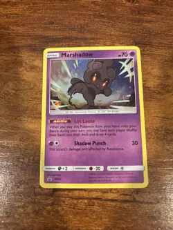 Pokemon TCG Marshadow SM85 Holo Card Sun & Moon - Image 1