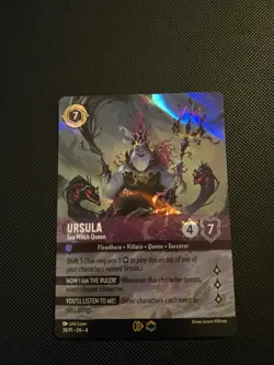 Ursula - Sea Witch Queen (Store Championship) 38 Disney Lorcana Promo Cards Holo - Image 1