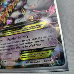 Pokemon tcg M Mega Mewtwo EX Ultra Rare Holo TCG Card 64/162 XY Breakthrough - Image 5