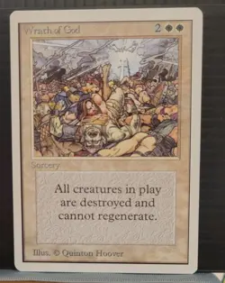 mtg WRATH OF GOD NM Unlimited -Argo- - Image 1