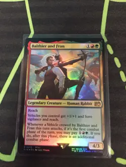 MTG Magic The Gathering Balthier And Fran Foil FIN Rare Final Fantasy Commander - Image 1