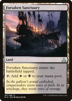 MTG | 4x FORSAKEN SANCTUARY x4 | RIX Rivals of Ixalan | Nearmint | Ships Free! - Image 1