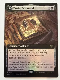 MTG The Lost Caverns of Ixalan Tarrian's Journal Extended Art Foil 0371 NM Rare - Image 1