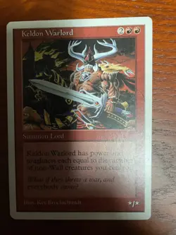 MTG Keldon Warlord SINGLE USED EXCELLENT CONDITION SEE PHOTOS - Image 1