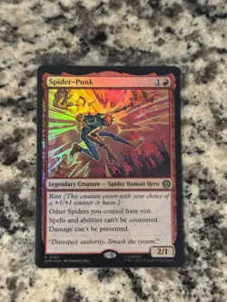Spider-Punk (Foil) - 0092 - Marvel's Spider-Man MTG - NM/M - Image 1