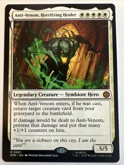 Magic The Gathering Anti-Venom Horrifying Healer Spiderman MTG NM Mythic #0001 - Image 1