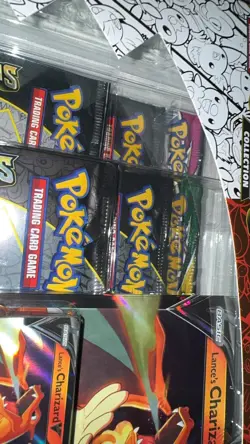 3x Pokemon Celebrations Collection Lance's Charizard V - W/Evolving & Fusion CD - Image 2