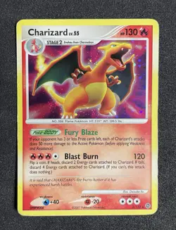 Pokemon Charizard 3/132 *MP Diamond & Pearl Secret Wonders Holo 2007 Vintage - Image 1