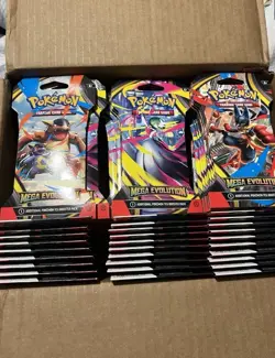 Pokemon Mega Evolution Sleeved Booster Pack Lot of 20 Factory Sealed - Image 1