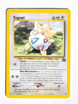 Togepi 30/53 Wizards Black Star Promo #30 Vintage 2001 Pokemon League NM/Mint - Image 1
