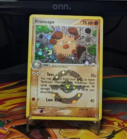 Pokemon TCG Primeape Reverse Holo 28/112 EX Fire Red & Leaf Green Dmg - Image 1
