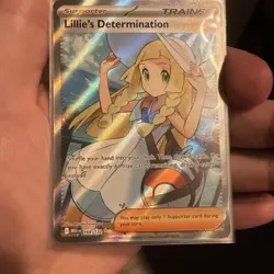 Lillie's Determination SR 169/132 Mega Evolution Pokemon TCG Near Mint NM - Image 1
