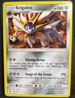 Pokemon TCG - Solgaleo 87/145 - Guardians Rising - Cracked Ice Holo PROMO Rare - Image 1