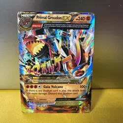 Primal Groudon EX 86/160 Mega Holo Rare XY Primal Clash 2014 Pokemon LP NM - Image 1