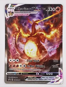 2022 SWSH Sword & Shield Pokemon TCG Charizard VMAX Black Star Promo Holo Rare - Image 1