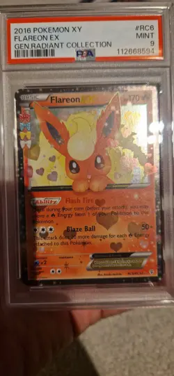 Pokemon Generation Radiant Flareon EX RC6/RC32 Ultra Rare Holo Foil PSA 9 MINT - Image 1