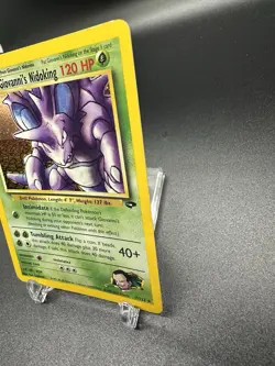 Giovanni’s Nidoking Holo Rare 7/132 Gym Challenge 2000 WOTC Vintage Pokemon TCG - Image 3
