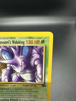 Giovanni’s Nidoking Holo Rare 7/132 Gym Challenge 2000 WOTC Vintage Pokemon TCG - Image 4