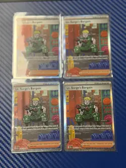 Lt. Surge's Bargain - 185/132 Pokemon Mega Evolution (MEG) Near Mint Lot Of 4 - Image 1