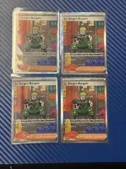 Lt. Surge's Bargain - 185/132 Pokemon Mega Evolution (MEG) Near Mint Lot Of 4 - Image 2