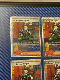 Lt. Surge's Bargain - 185/132 Pokemon Mega Evolution (MEG) Near Mint Lot Of 4 - Image 3