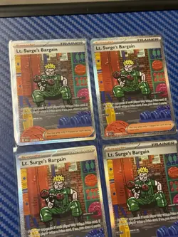 Lt. Surge's Bargain - 185/132 Pokemon Mega Evolution (MEG) Near Mint Lot Of 4 - Image 4