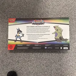Pokemon TCG Prismatic Evolutions Lucario Ex & Tyranitar Ex Premium Collection ✅ - Image 3