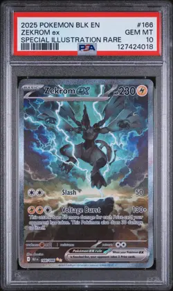 Pokemon Zekrom ex Black Bolt Special Illustration Rare #166 PSA 10 Gem Mint - Image 1