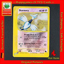 Panzaeron Skarmory E-Series Pokemon Karte TCG 97/144 Reverse Holo Skyridge /E77 - Image 1