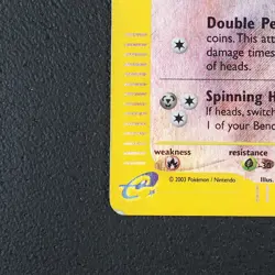 Panzaeron Skarmory E-Series Pokemon Karte TCG 97/144 Reverse Holo Skyridge /E77 - Image 5