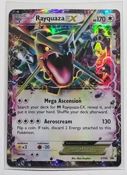 Rayquaza EX (Shiny) XY69 Holo XY Promos Pokemon Black Star promo MP-VG - Image 1