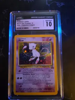Pokemon Black Star Promo Pokemon League Holo Mew #9 CGC Gem Mint 10 2000 - Image 1