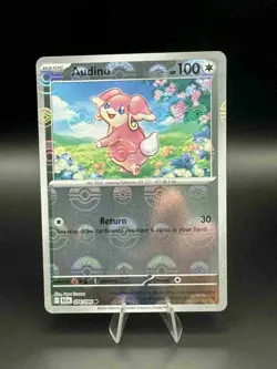 Pokemon TCG Audino 074/086 Sv: Black Bolt Pokeball Holo Pack Fresh NM+ - Image 1