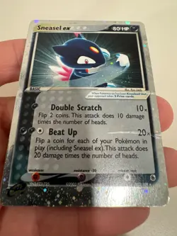 Pokemon TCG Sneasel ex EX Ruby & Sapphire 103/109 Holo Ultra Rare - Image 1