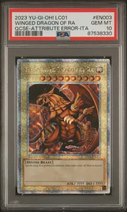 2023 YU-GI-OH! LC01-LEGEND COLL: 25TH ANV EDITION THE WINGED DRAGON OF RA PSA 10 - Image 1