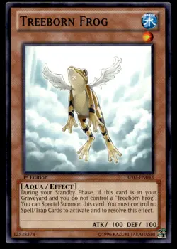 Yu-Gi-Oh TCG #BP02-EN043 Treeborn Frog 1st Edition Common LP - Image 1