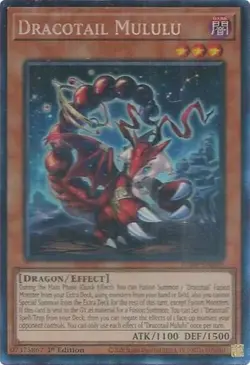 Dracotail Mululu (CR) - 1st Edition Justice Hunters NM YuGiOh - Image 1