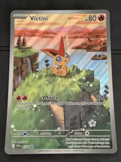 JUMBO Victini 208 Victini Box Promo Holo Full Art NM Pokemon Card 2025 - Image 1