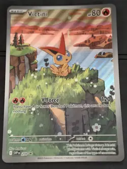 JUMBO Victini 208 Victini Box Promo Holo Full Art NM Pokemon Card 2025 - Image 1