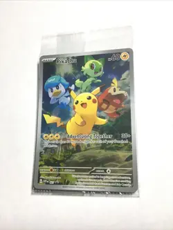 PIKACHU - 027 - SEALED - Scarlet & Violet - Black Star Promo - Pokemon Card - NM - Image 1