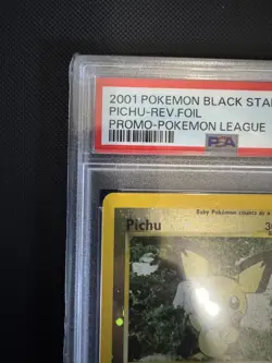 2001 Reverse Foil Holo WOTC Black Star Promo Pokemon Card: Pichu #35 English - Image 3