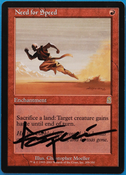 Need for Speed Odyssey NM Red Rare SIGNED MAGIC MTG CARD (ID# 504850) ABUGames - Image 1